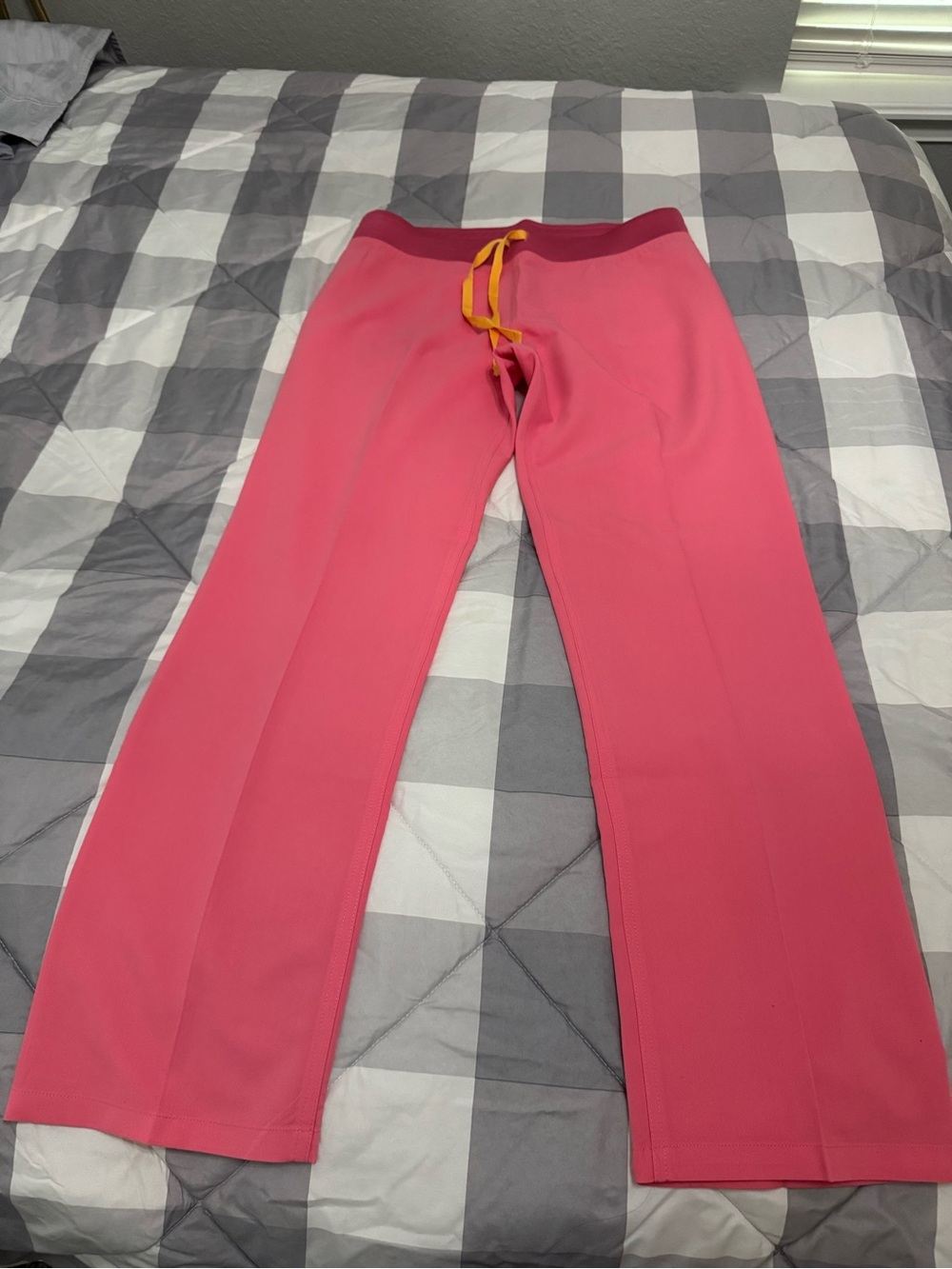 Figs Technical Collection Livingston Scrub  in Coral Pink with Orange Accent